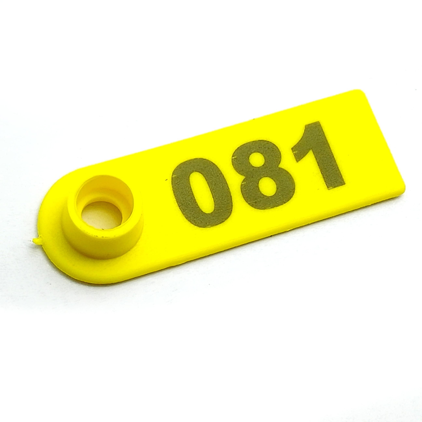 100x Yellow 001-100 Number Plastic Livestock Ear Tag For Goat Sheep