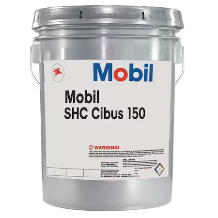 Mobil 104098 5 Gal Gear Oil Pail 150 Iso Viscosity, 90 Sae, Amber