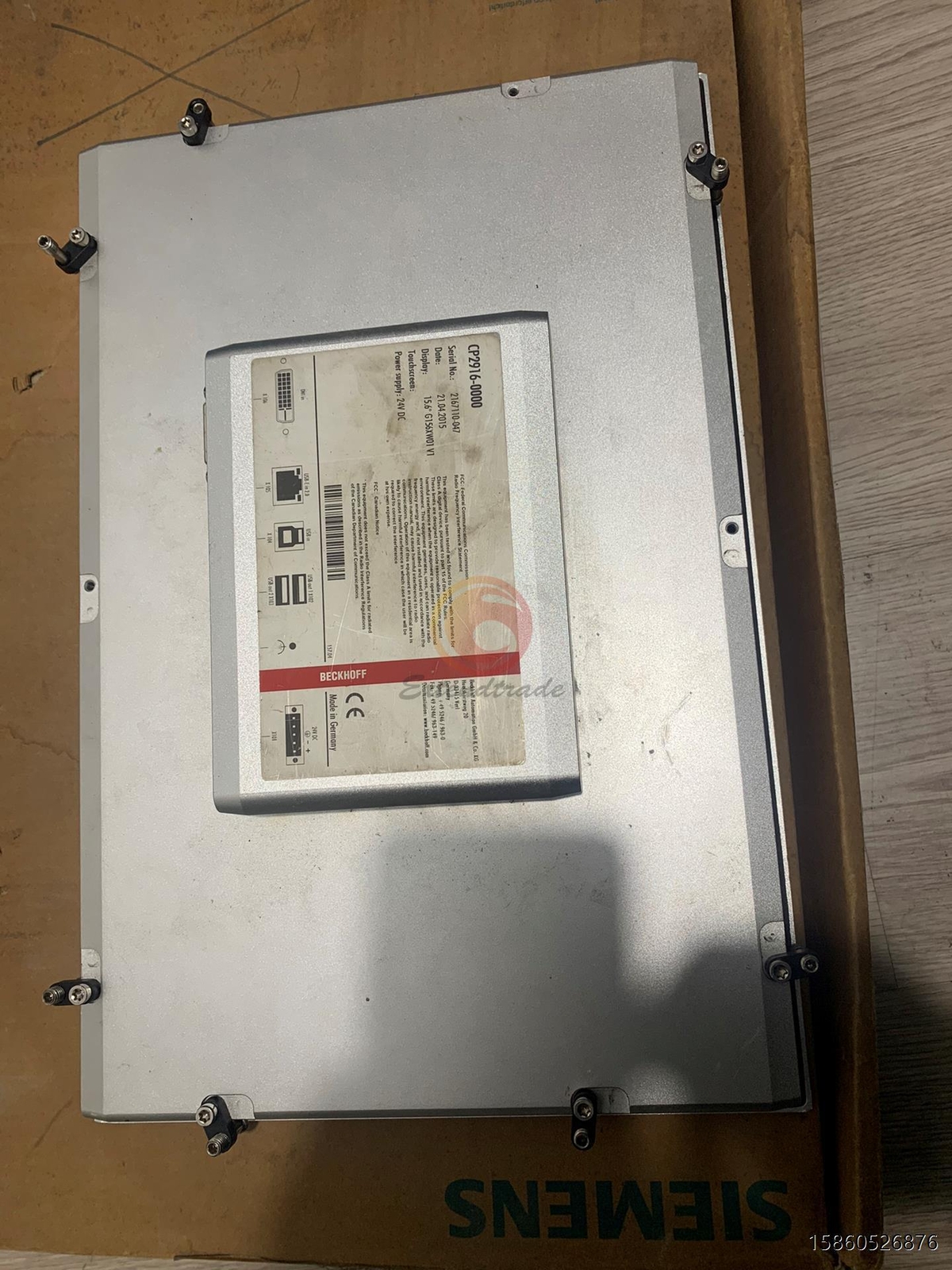 ONE Used Beckhoff CP2916-0000 Industrial touch screen