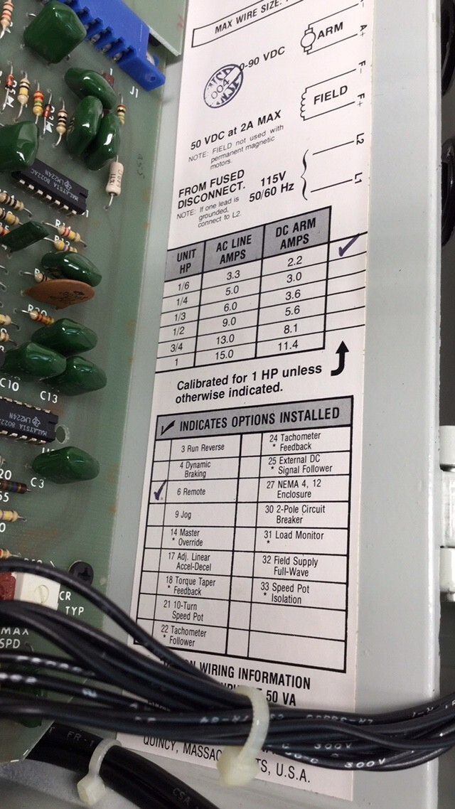 Boston Gear VEL 16-6 Ratiotrol Motor Speed Control VEL 1/16 – 6 / VEL166