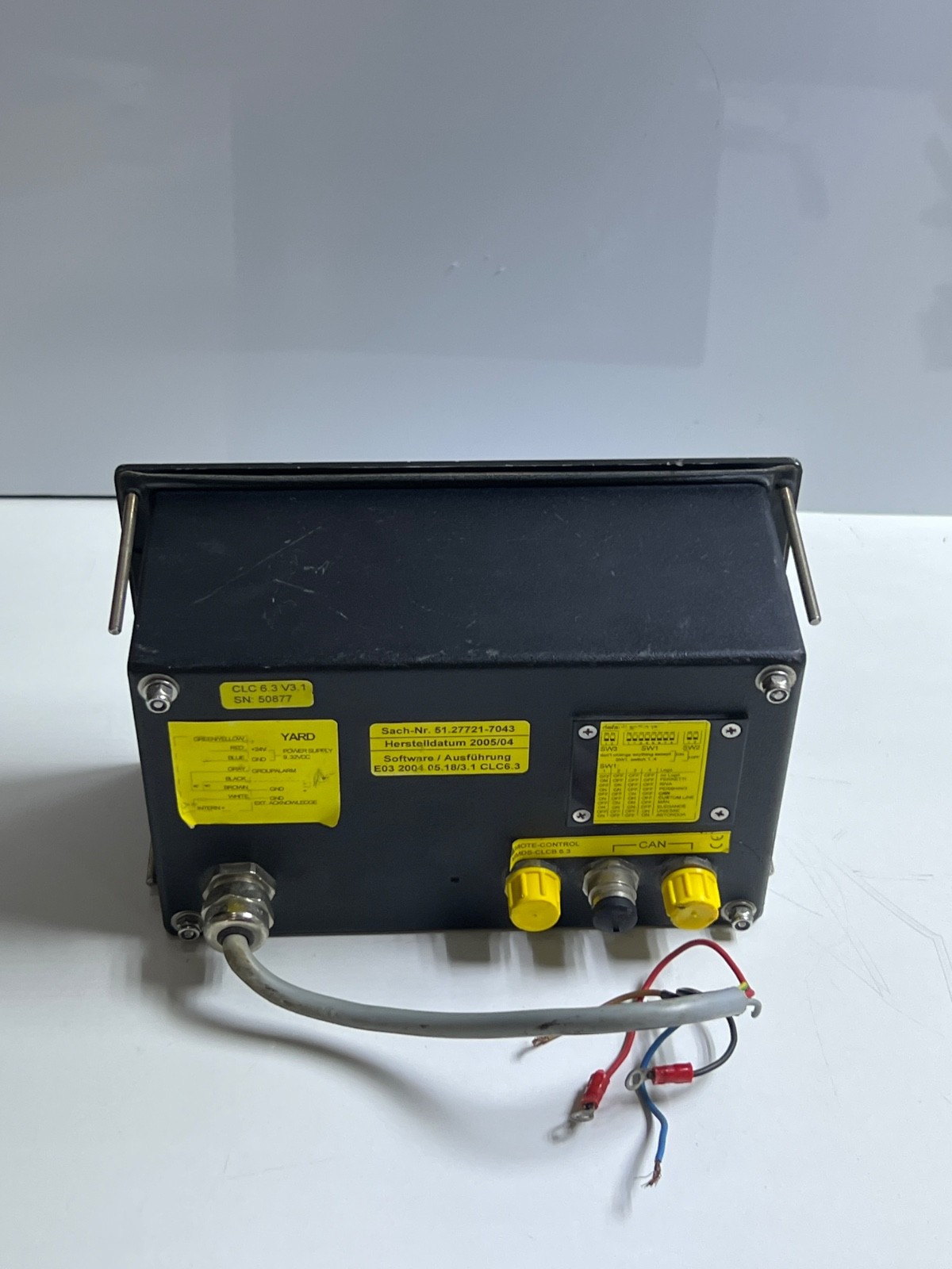 MAN MARINE DIESEL MMDS-CLC 6.3 Monitor Screen 51.27721.7043 (For Parts)