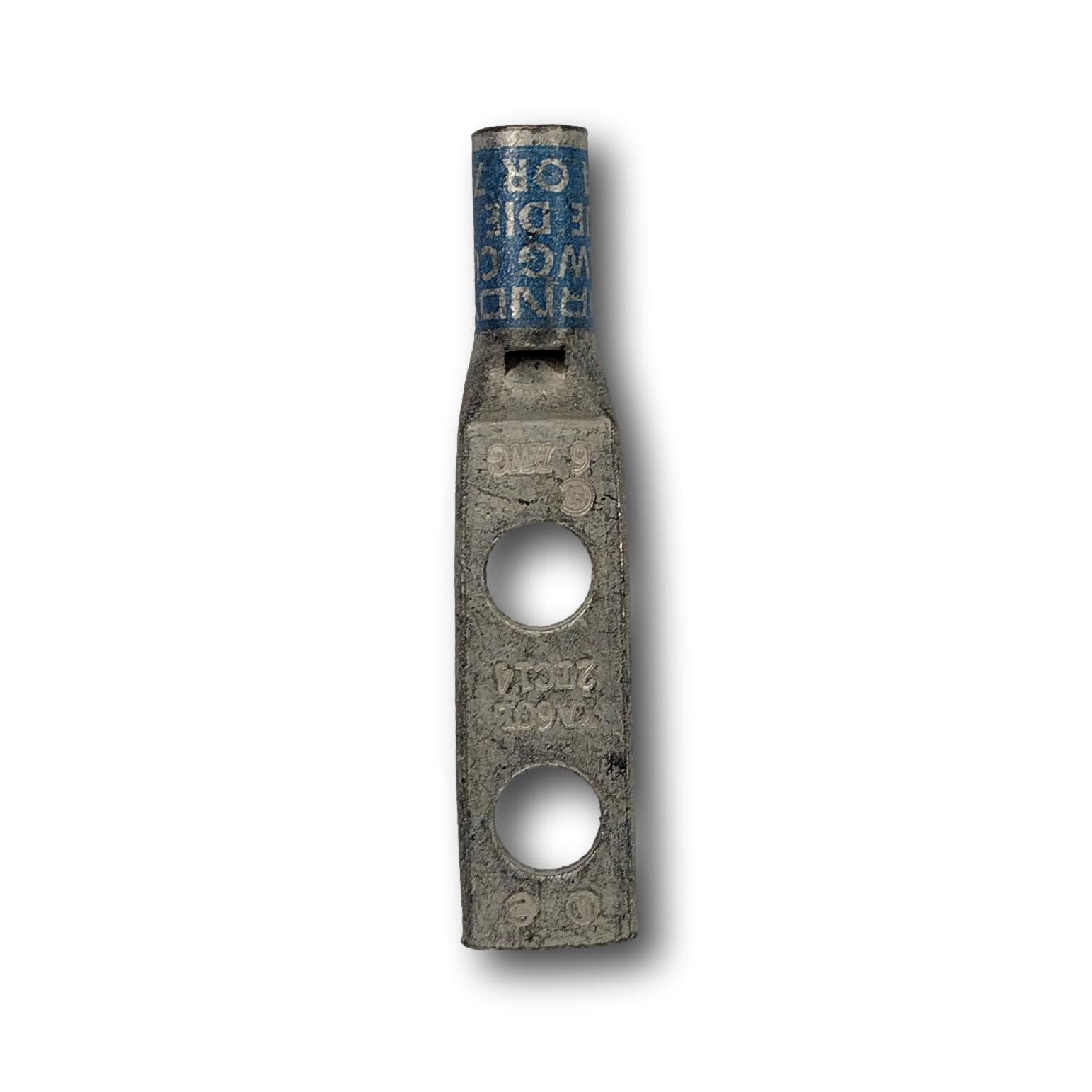 Burndy 6 AWG CU Compression Lug | Blue Die | 374/7 Stamping