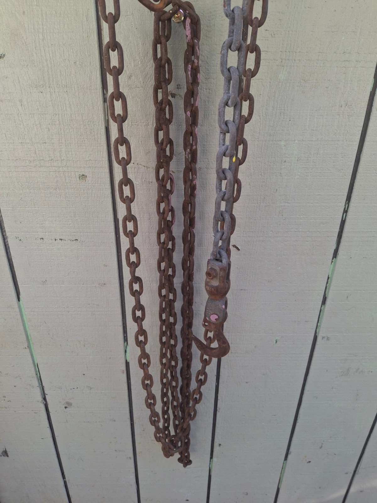 Yale Chain Hoist 1/2 Ton Spur Gear Block #125 8Ft Chain 1/4 Manual Hand Chain