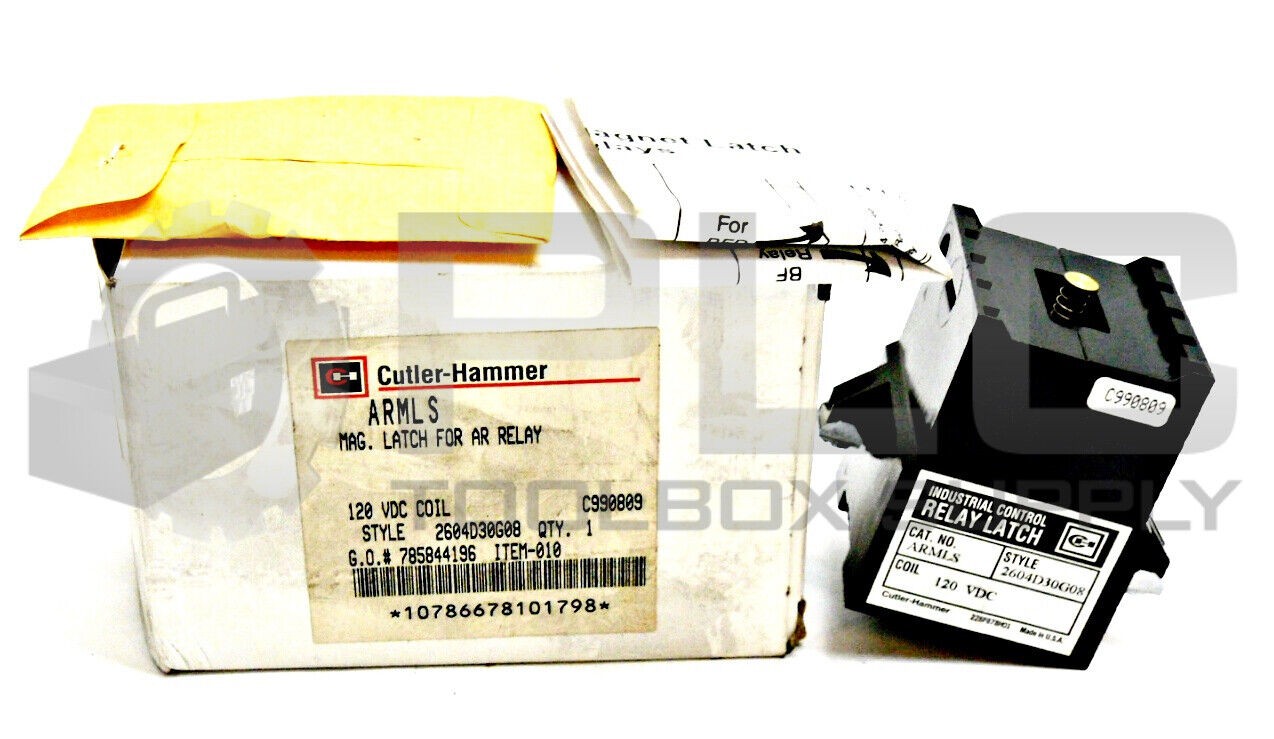 NEW EATON CUTLER HAMMER ARMLS MAG LATCH FOR AR RELAY 2604D30G08