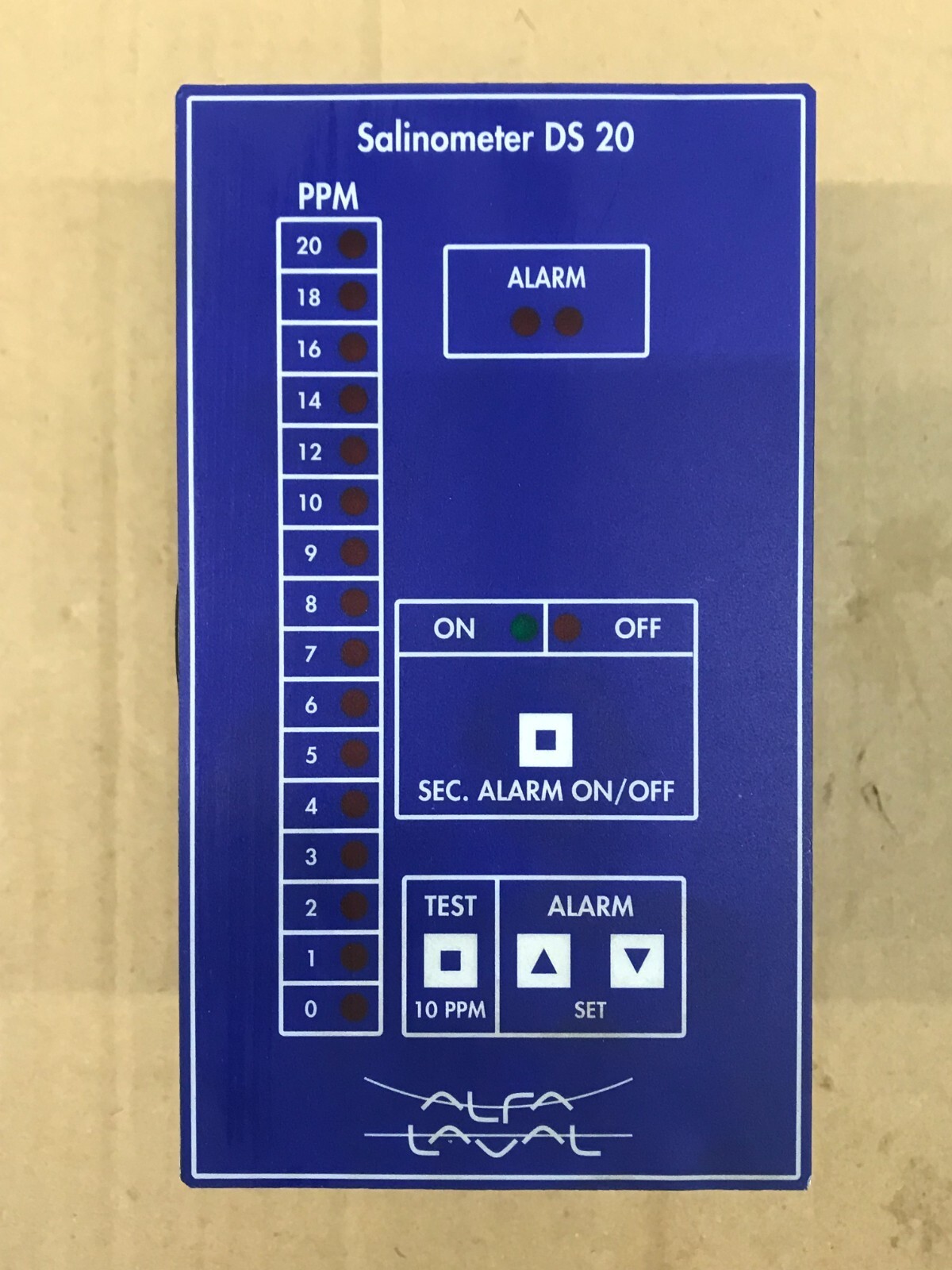 Alfa Laval Salinometer DS 20 Rev2 90-120/200-240 Volt Main Supply