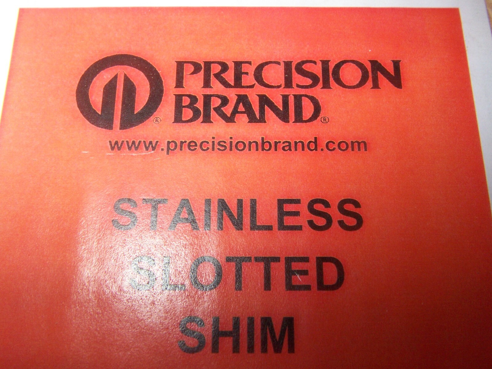 Size E 42625 Precision Brand 6″ x 6″ x .005″ Stainless 2″ Slotted Shim 5 Pack
