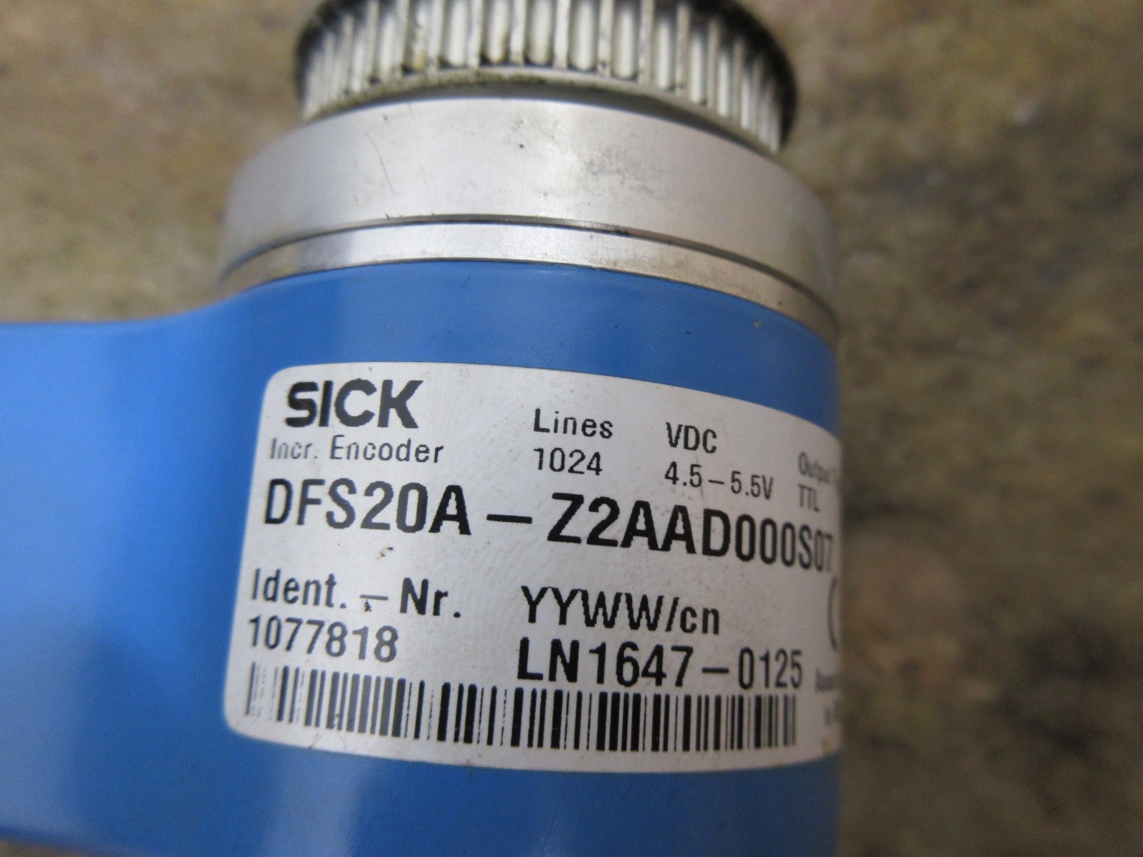 HARDINGE COBRA LC-65 SICK DFS20A-Z2AAD000S07 IDENT NR 1077818 ENCODER WARRANTY