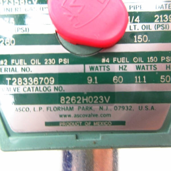 ASCO 8262H023V 110/120V 260PSI 1/4″ NSMP