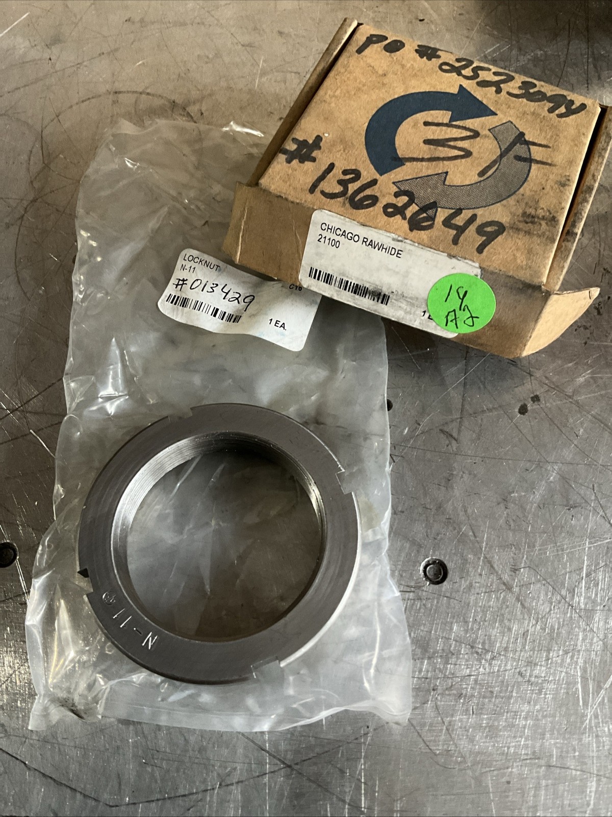 N Series Bearing Lock Nut – 2.157-18 in Thread Size, 2-31/32 in OD, N-11 NOS