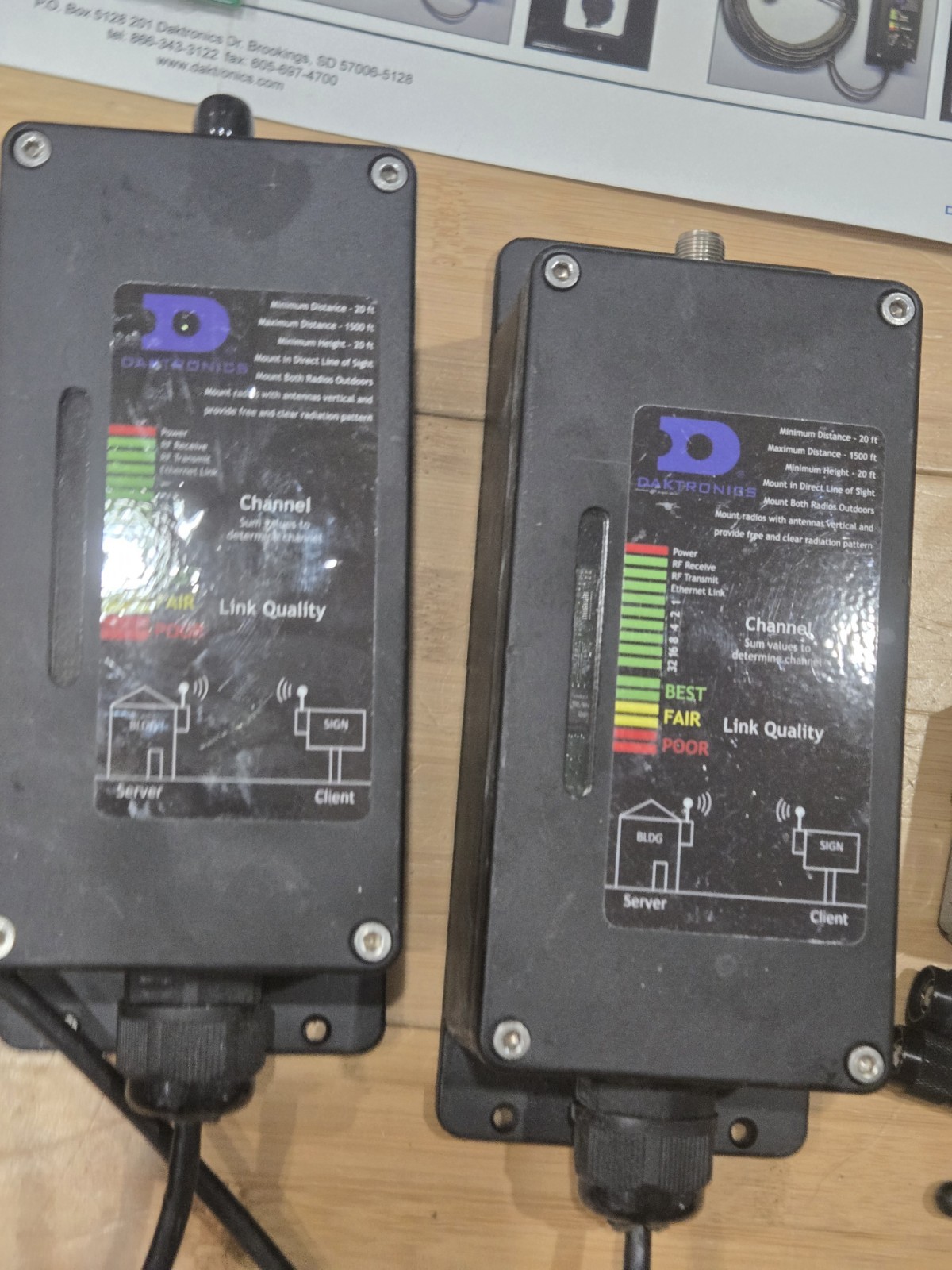 Lot of UNTESTED Items Daktronic Wireless Kit 0A-1327-1111 A-2476E Boards Etc