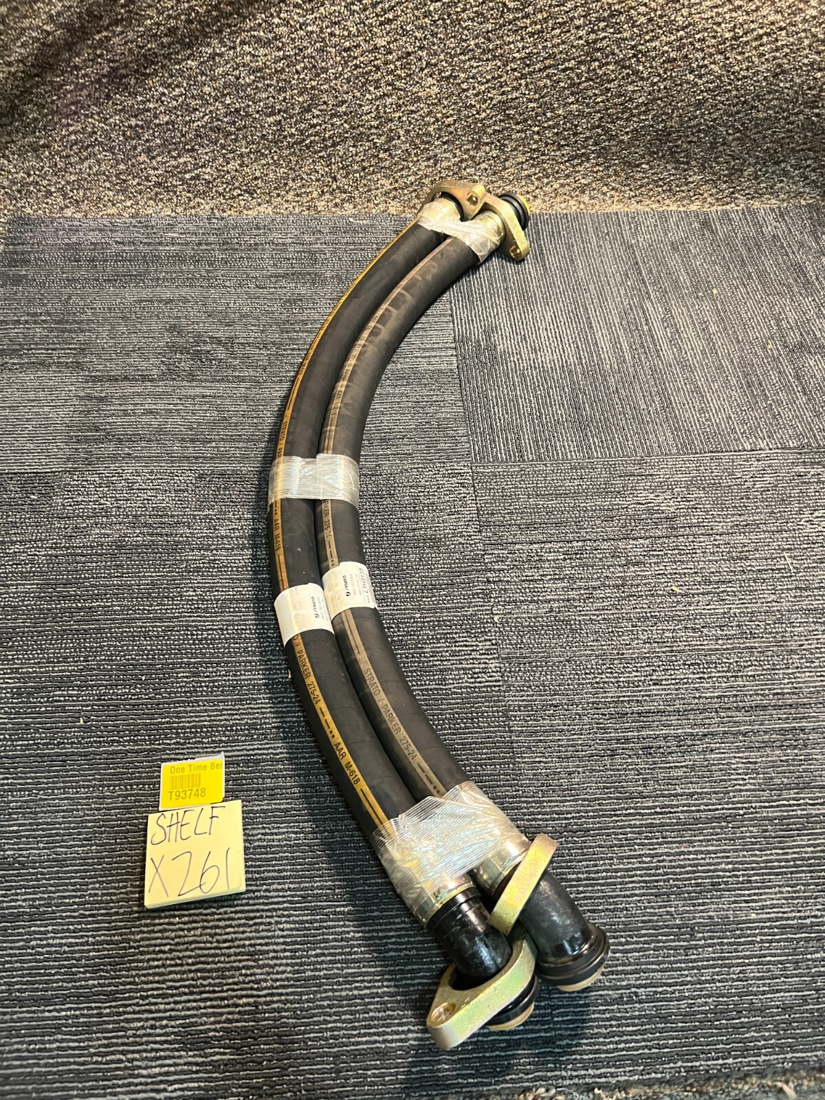 (QTY 2) Strato LTH3139 1-3/8″ ID Flanged Intermediate Hose Assembly Straight