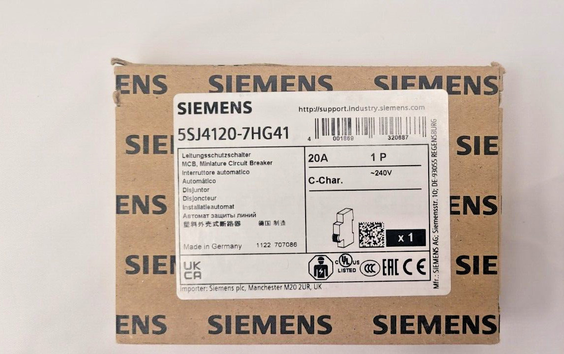 SIEMENS 5SJ4120-7HG41 CIRCUIT BREAKER – NEW IN BOX
