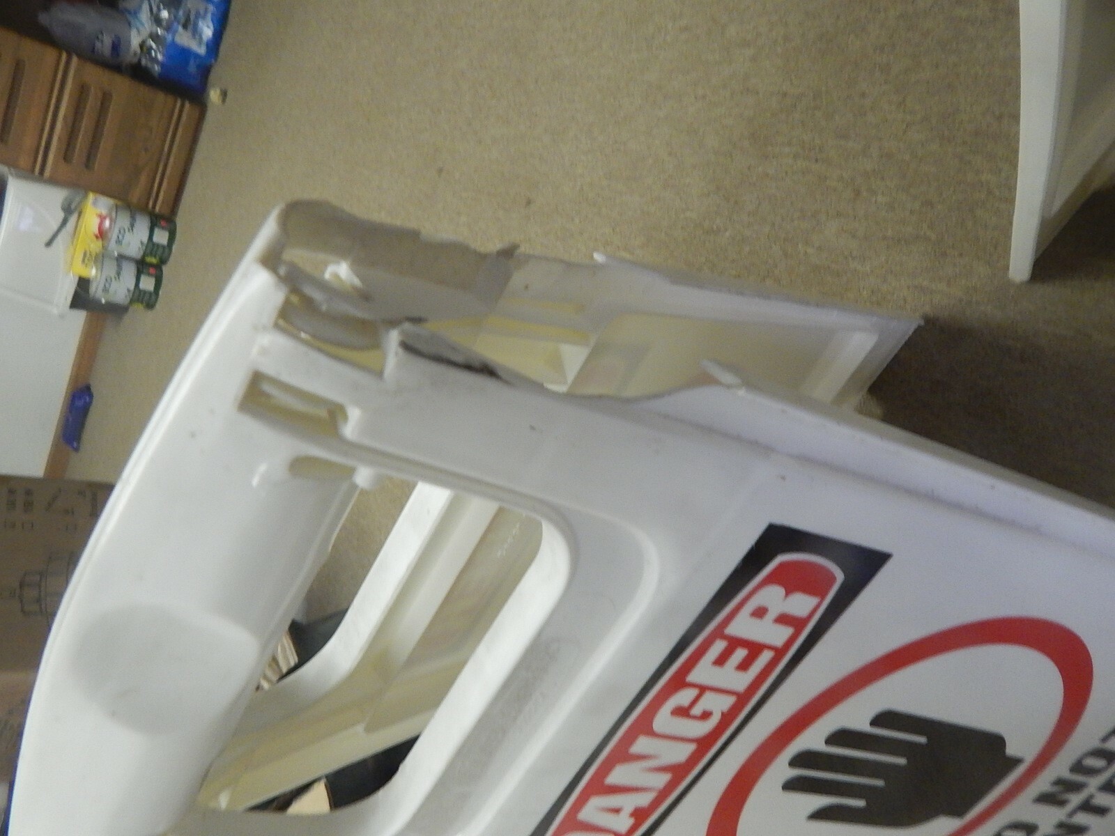 NEW Lab Safety Supply 28957 Danger Warning Do not Enter Floor Signs Lot/2