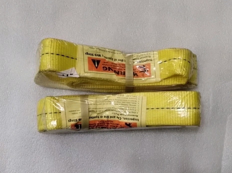 Set Of Two Stren-Flex EEF-2-902P-04 Synthetic Web Sling, 4 Ft Long 2 In Wide NEW