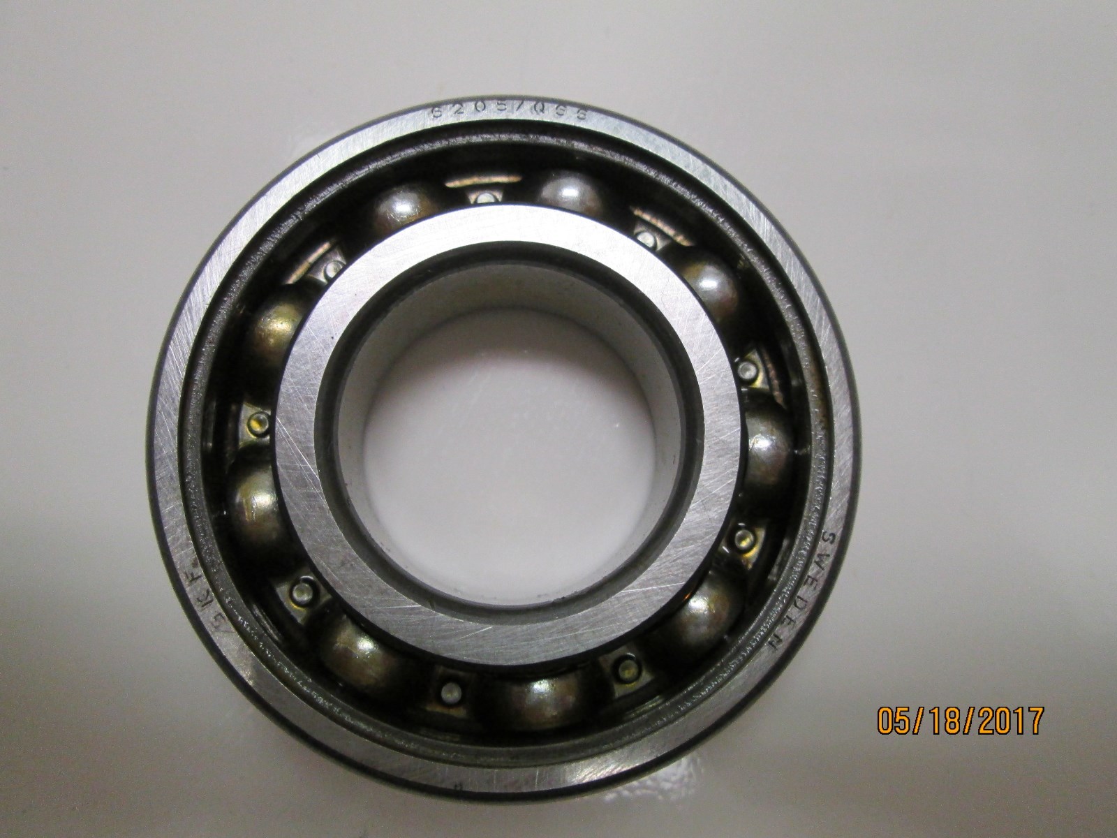 NEW, SKF 6205J BALL BEARING, OPEN.