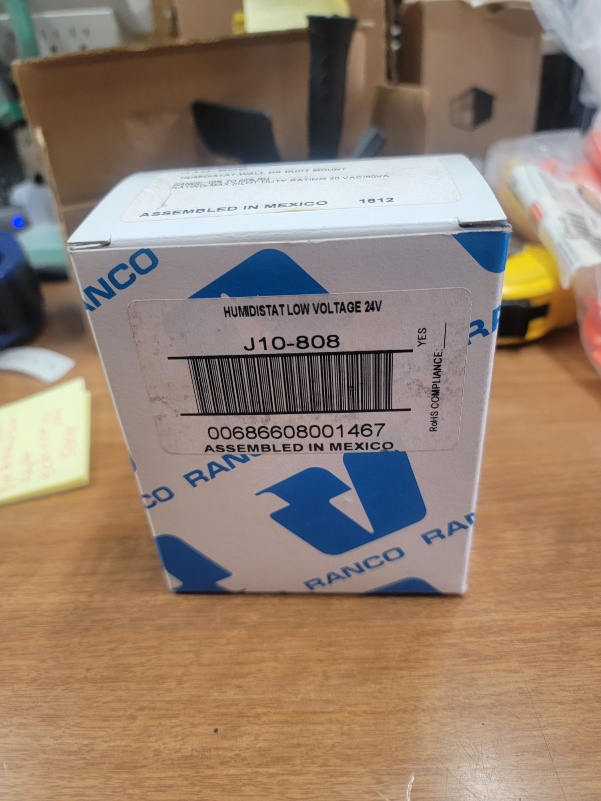 RANCO HUMIDISTAT J10-808 / J10808 New In Box.