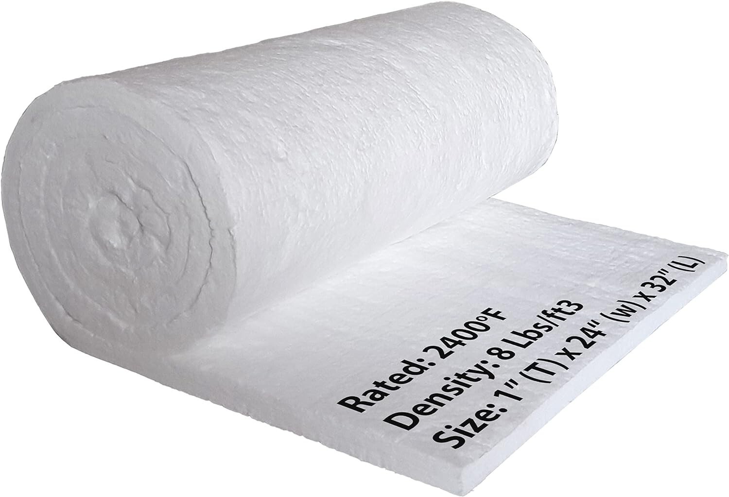 Ceramic Fiber Blanket 2400F 8# High Temp Thermal Insulation 1″x24″x32″