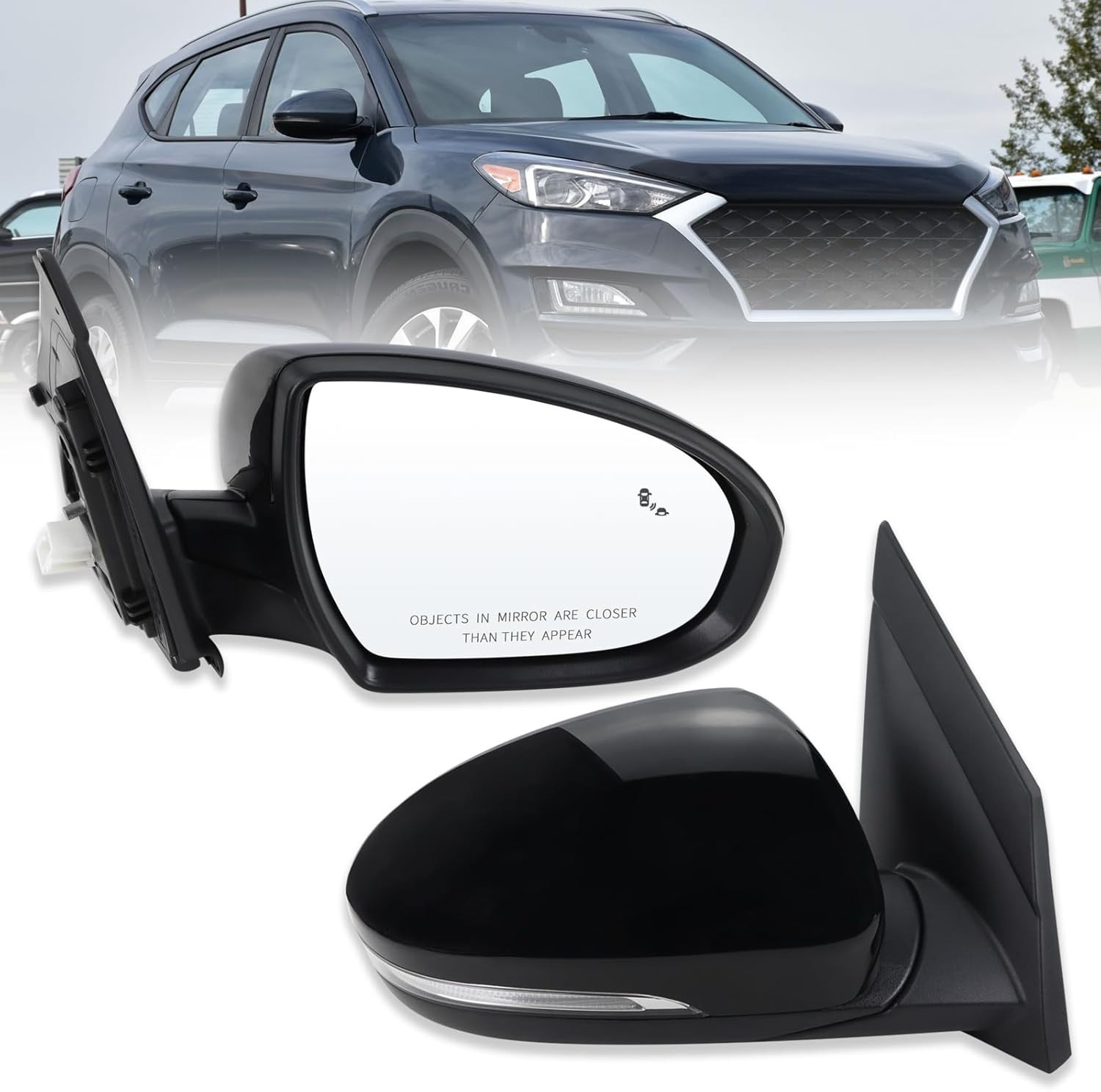 Right Passenger Side Mirror Compatible With 2019 2020 2021 Hyundai Tucson Wit…