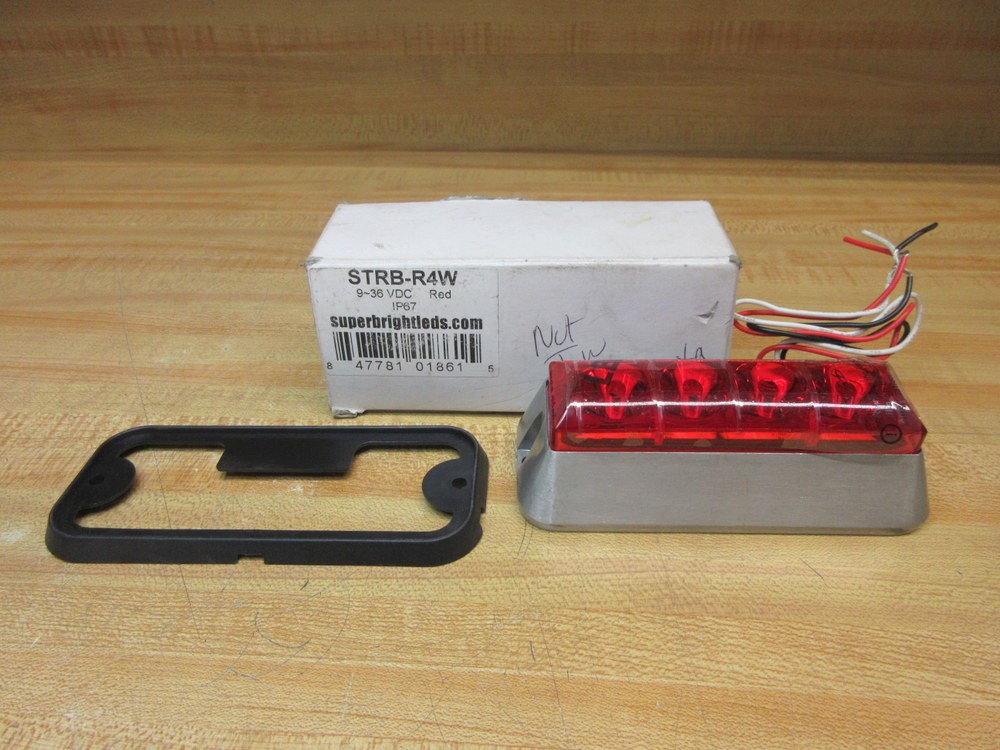 Super Bright Leds STRB-R4W Red Strobe Light STRBR4W