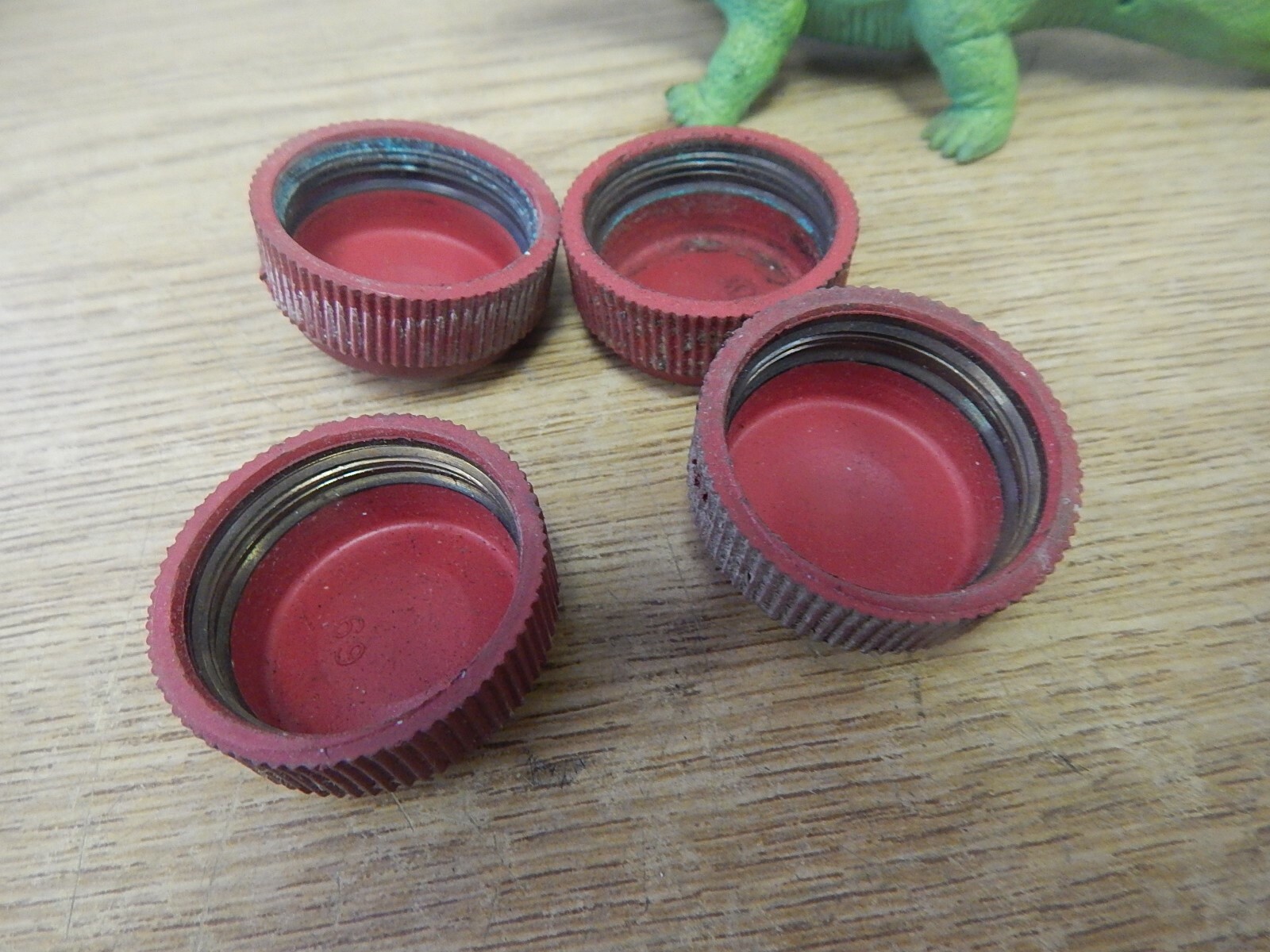 Red Switch Cover/Cap 1-3/16″ Bore 11/16″ H Lot of 4 *FREE SHIPPING*
