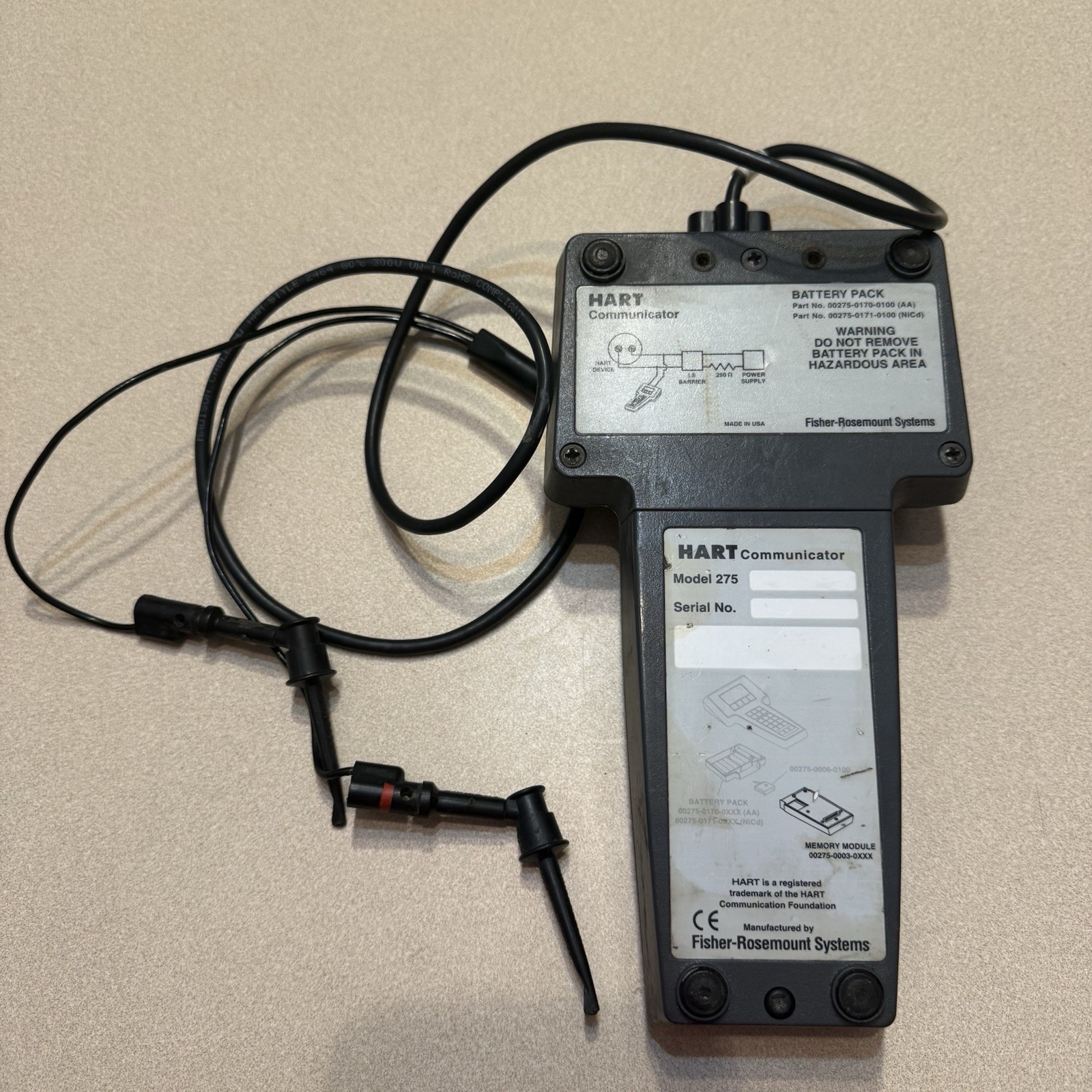 HART MODEL: 275 Field Communicator USA FISHER-Rosemount System Tested Works