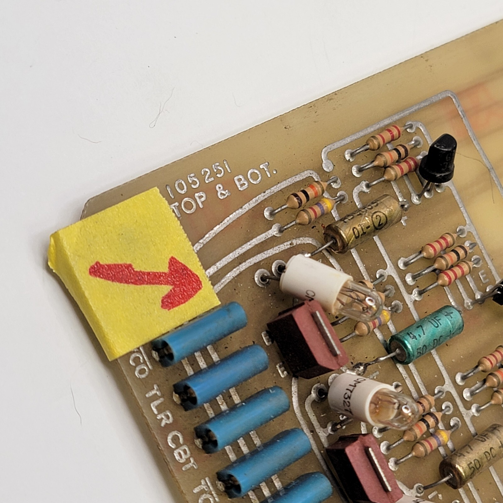 AS-IS BAD BULB – DOVER ELEVATOR 105251 TOP & BOTTOM BOT. CIRCUIT BOARD