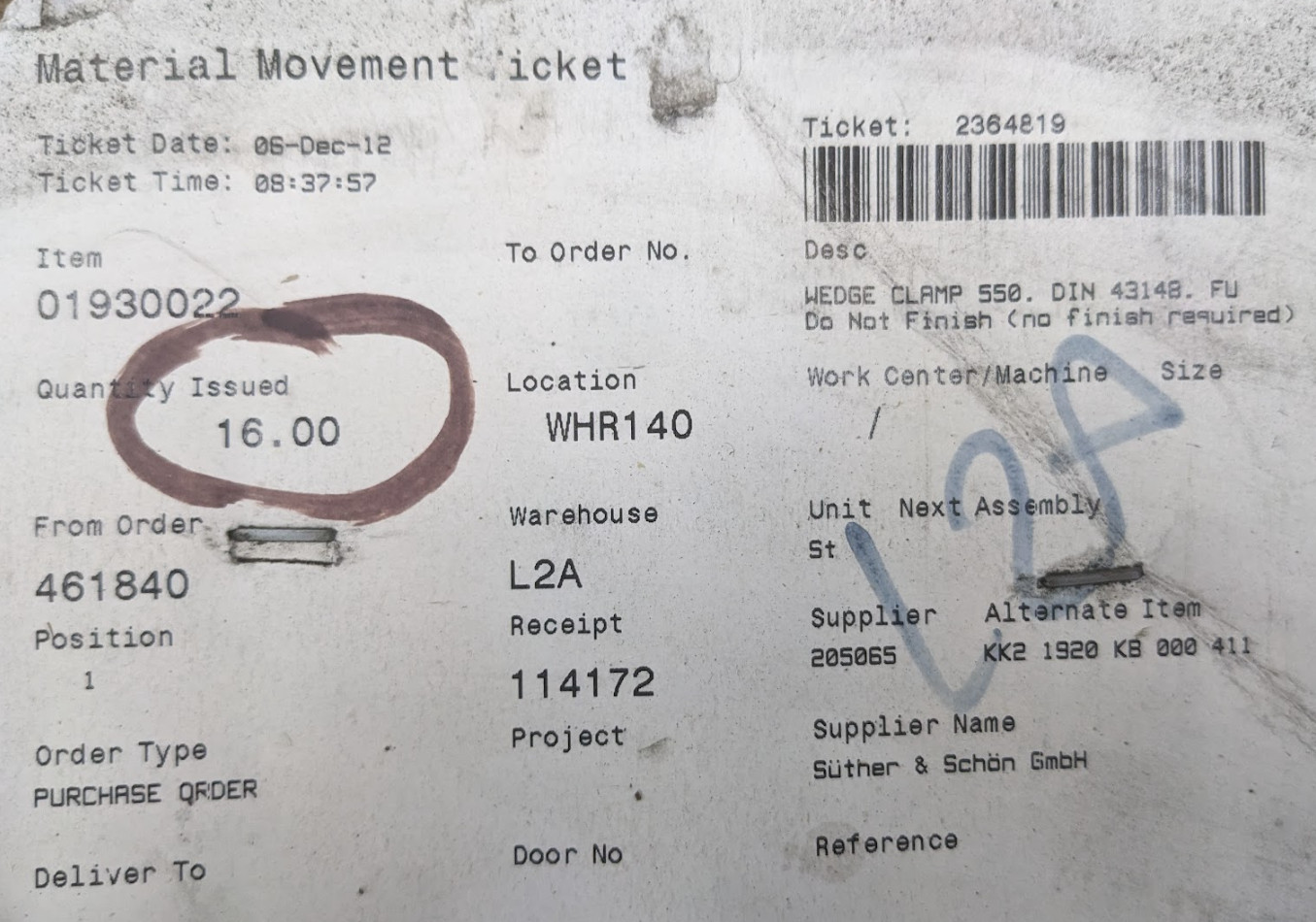 Wedge Socket 20MM Wire Rope G 550 17219 52390873 6541
