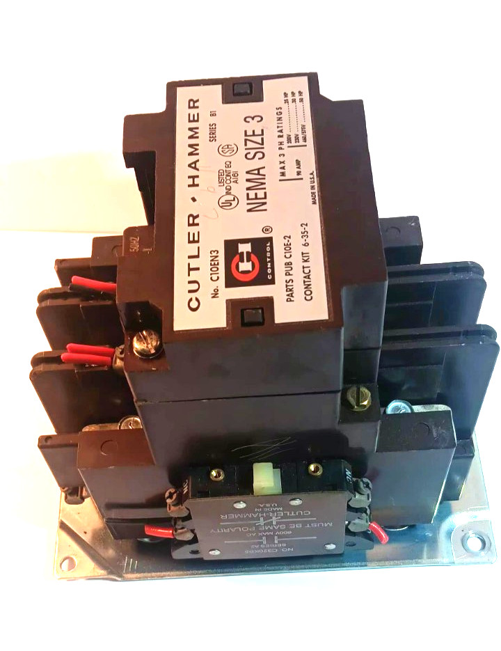 CUTLER HAMMER C10EN3 SER. B1, 3 Pole Contactor 120 Volt Coil