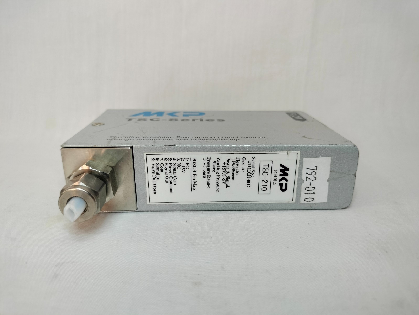 MKP TSC-210 TSC210 TSC-Series Mass Flow Controller 50.00sccm