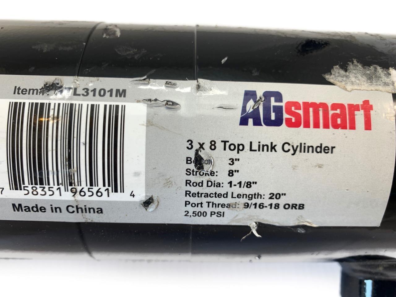 AG Smart HTL3101M 3 x 8 Top Link Cylinder NEW FREE FAST SHIP