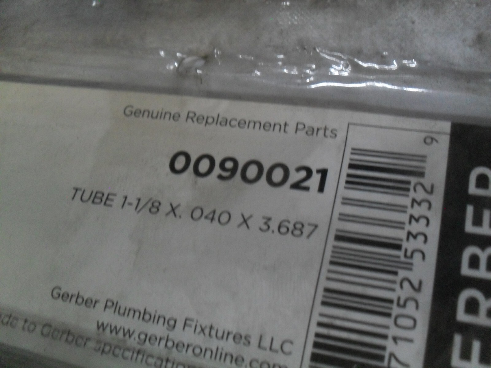 Gerber 90021 90-021 ESCUTCHEON SLEEVE Chrome