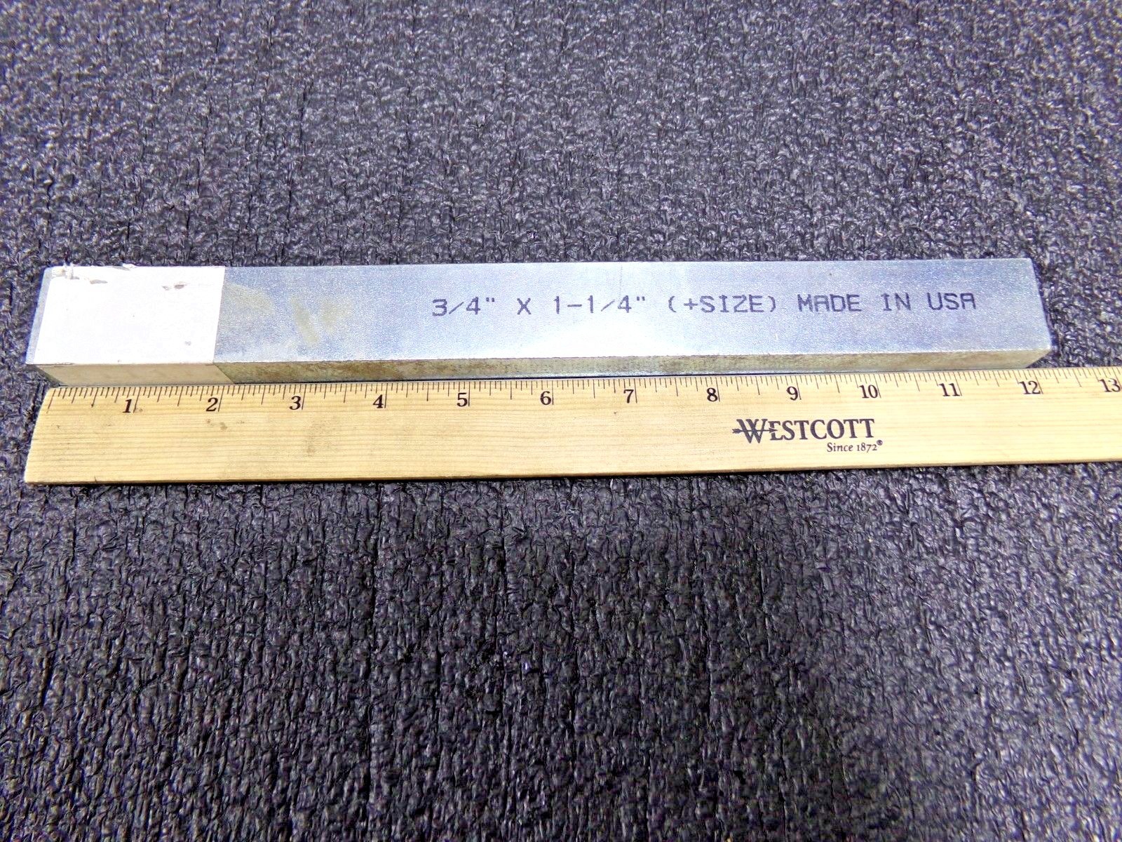 12″ Low Carbon Steel Oversized Key Stock with Zinc Finish WWG360750125012 (RC)