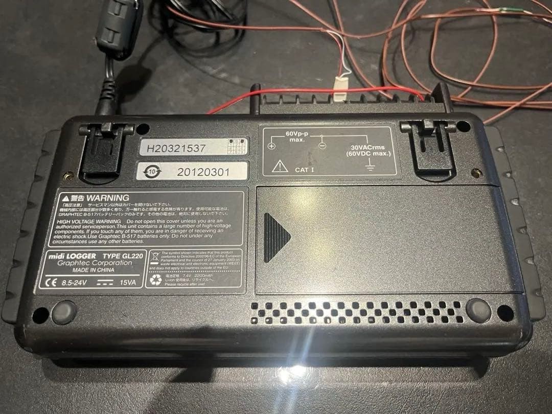 GRAPHTEC GL220 midi Data Logger 10-Channel Recorder Tested Working Japan 269