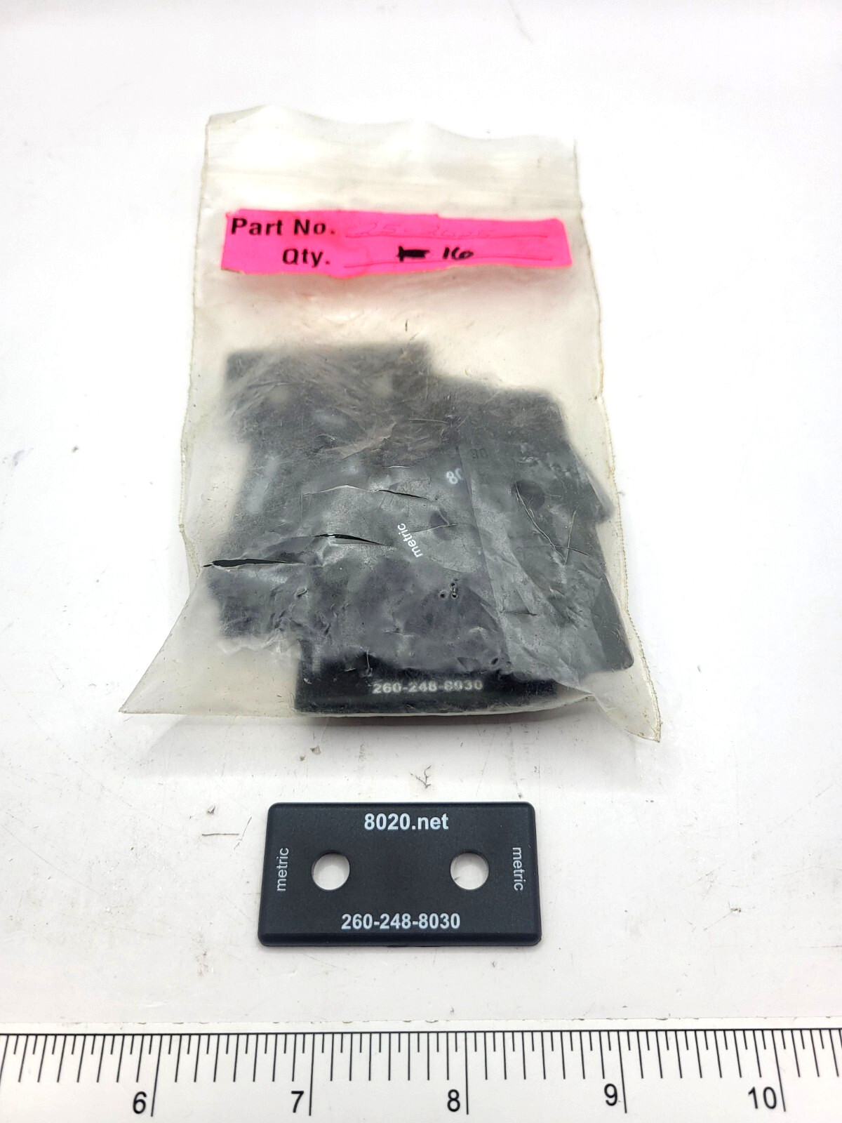 LOT OF 16 8020.Net, 260-248-8030, T-slotted Frame End Cap for 2″, NO PLUGS 0298G