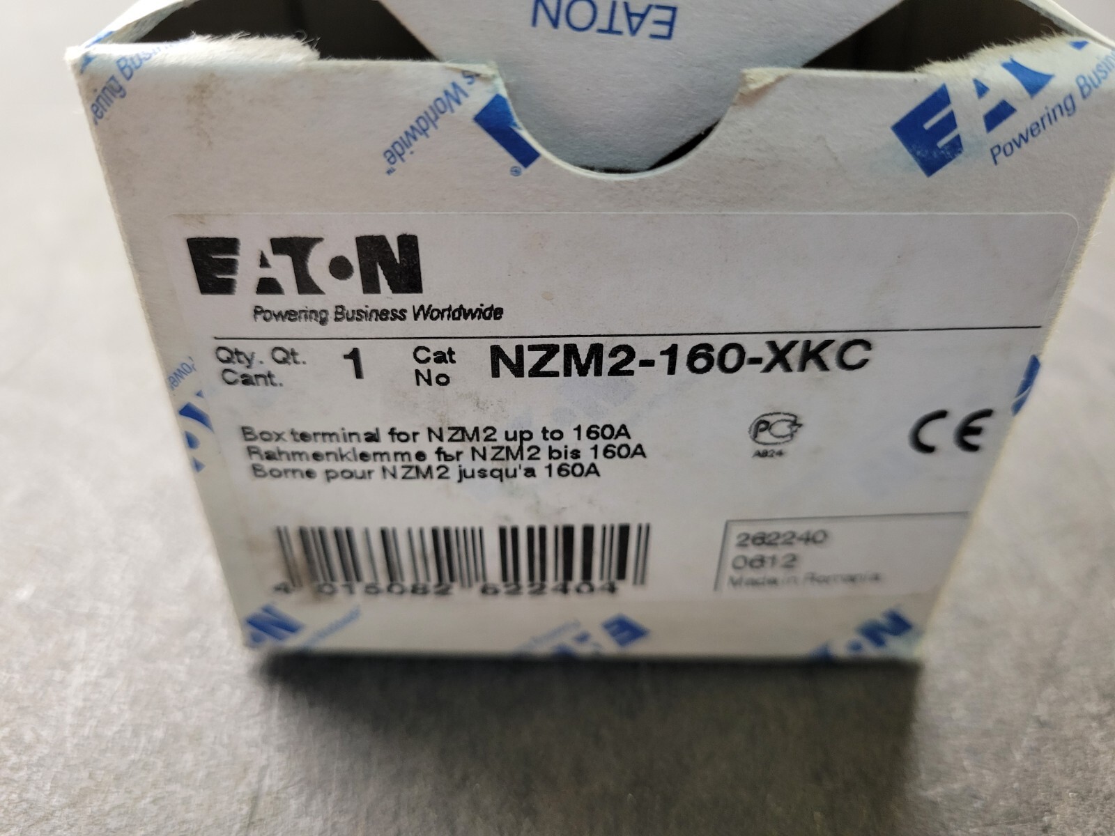 Eaton NZM2-160-XKC Box Terminal.