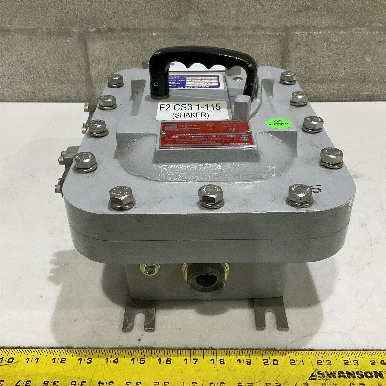 APPLETON AEAB3036DS 30A 600V 3P 3PH ARCONIC F2 CS3 1-115 SHAKER 480 V 30 A