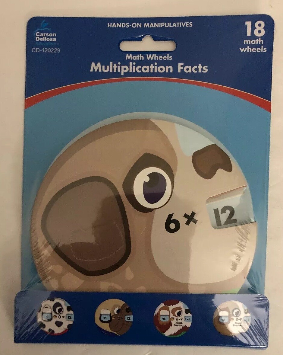 Ez-Spin, Multiplication Game, Grades 3-5, 18/Pack