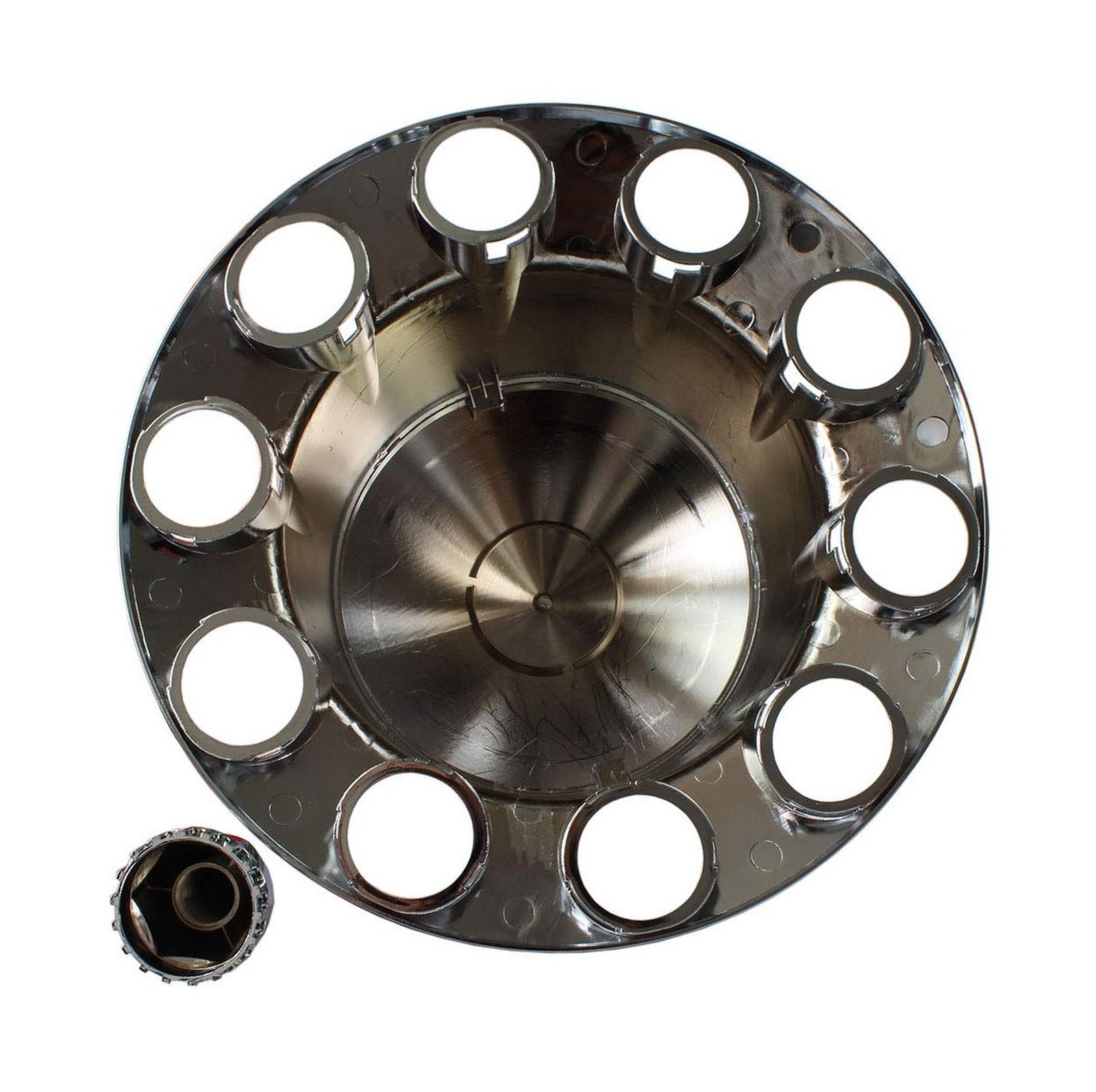 MRJLK Chrome ABS Complete Axle Cover Set with Standard Hub Caps and 33mm Scre…