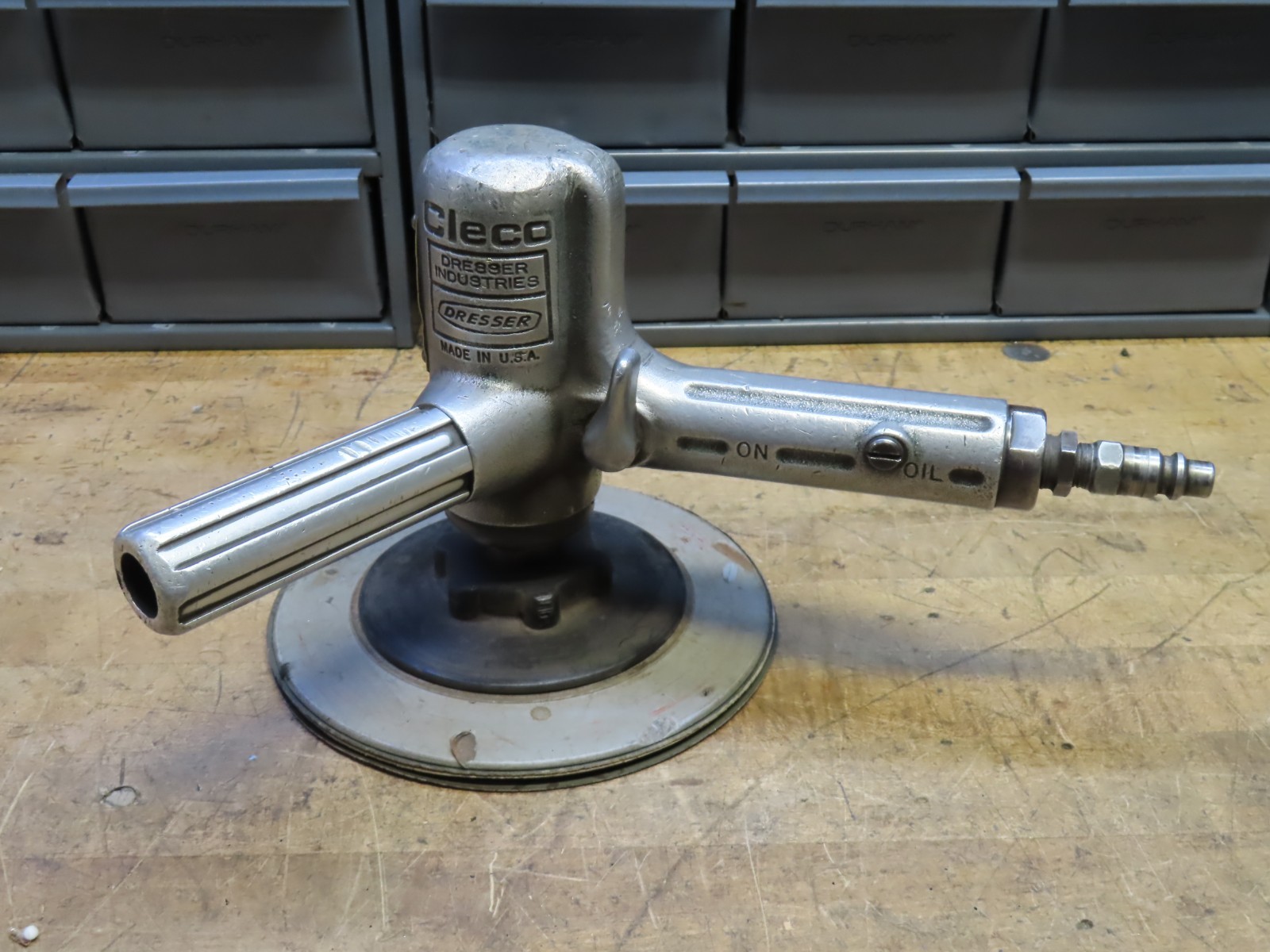 Cleco 15V C60B 6000 RPM vertical grinder buffer sander polisher Work/runs Great!
