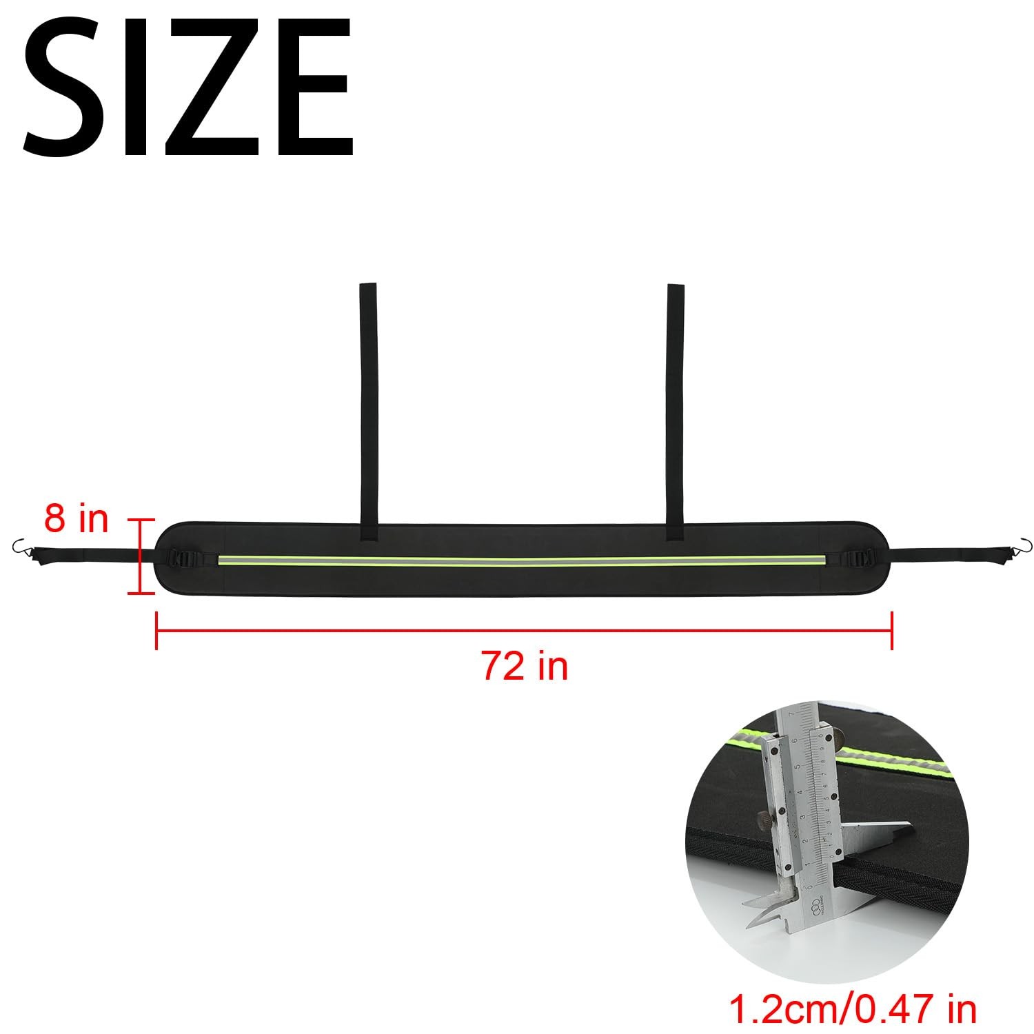Rear Bumper Guards for Cars, Car Bumper Protector with Long Safety Reflector …