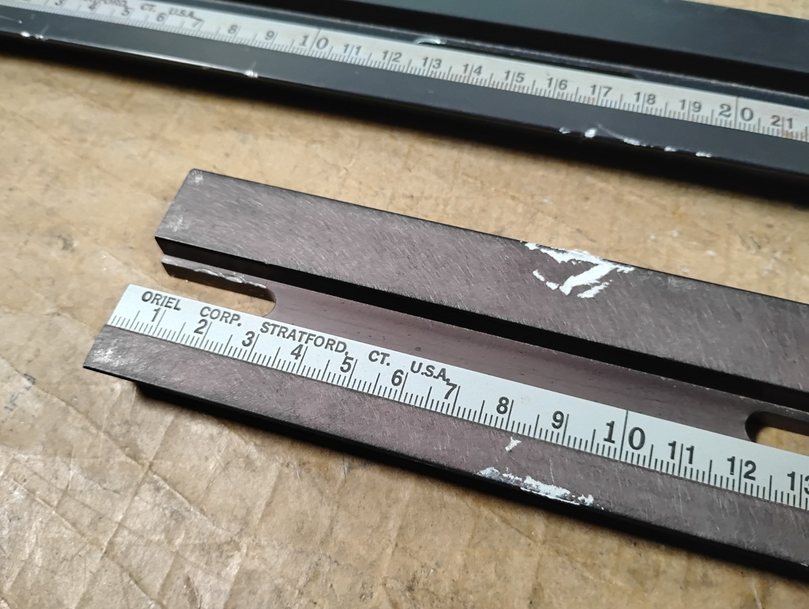 Oriel Optical Rails with Carriers – 11502 11522 11641 11670 13860