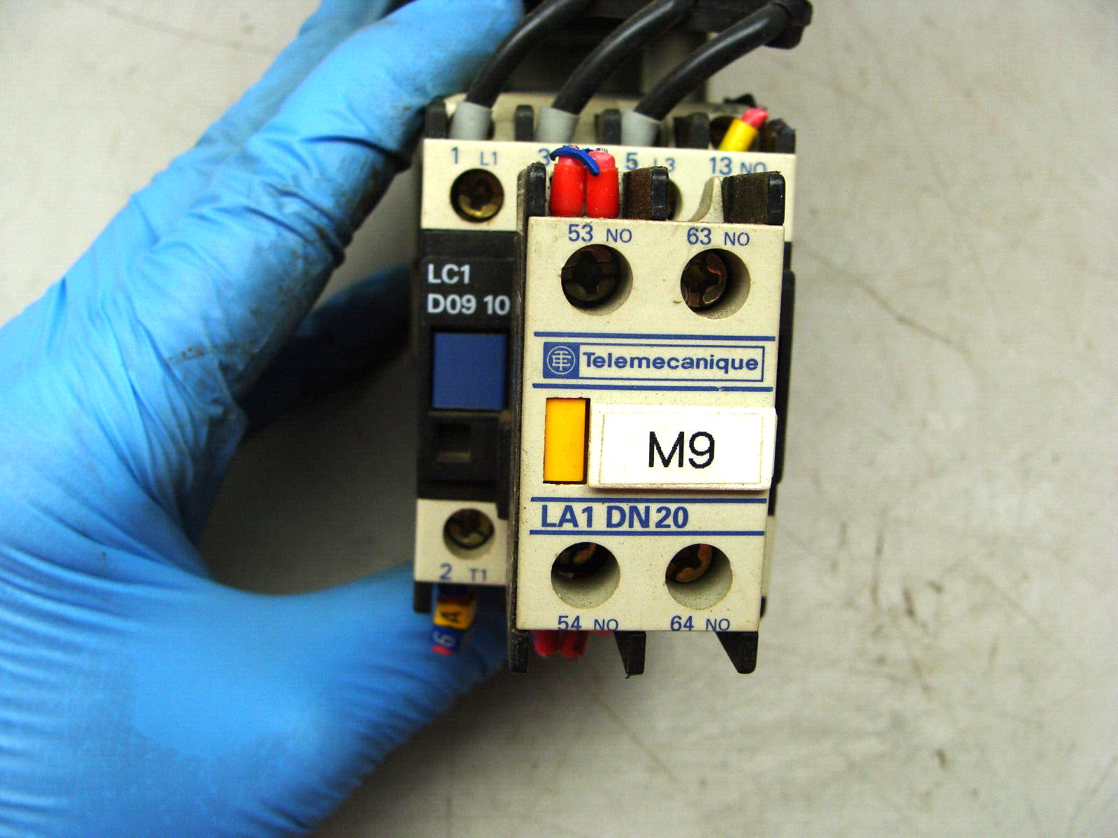 TELEMECANIQUE CIRCUIT BREAKER GV2-RS10 W/AUX CONTACTS LA1DN20 LC1D0910 GV2-AN11