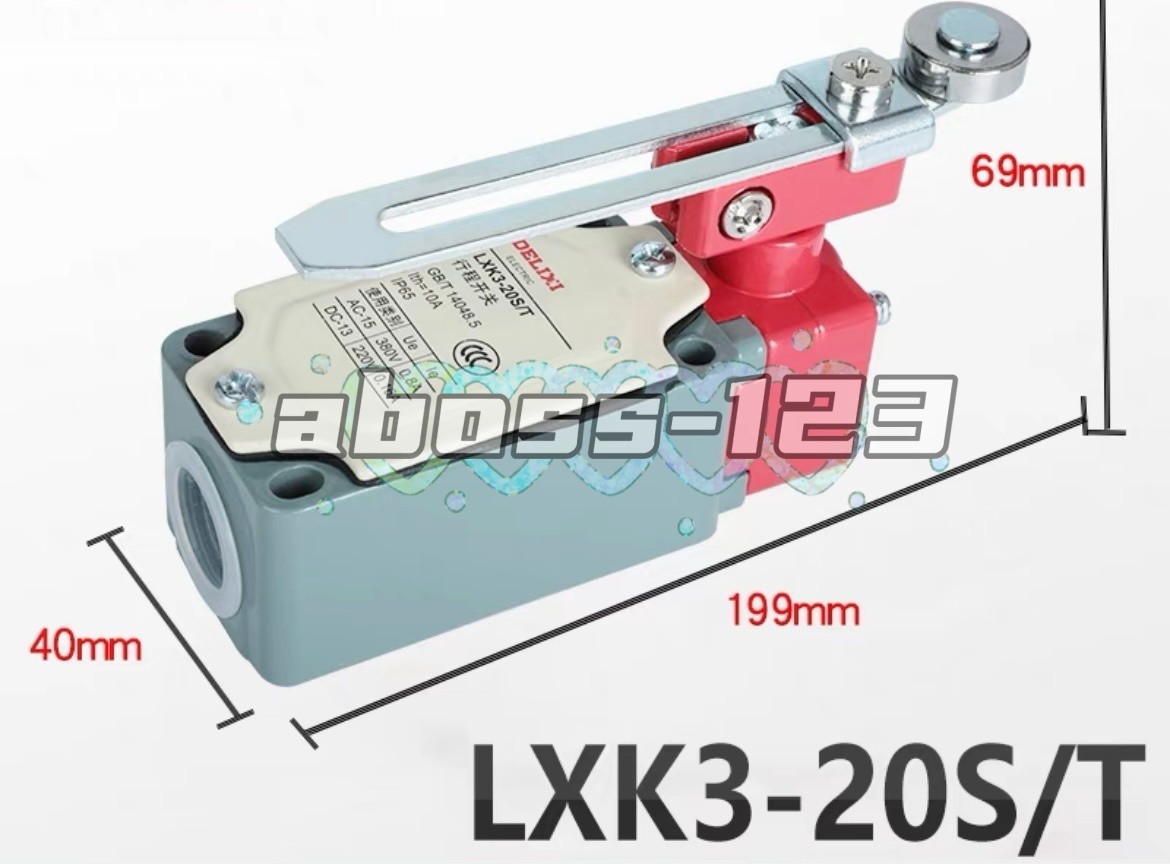 Delixi travel switch LXK3-20S/T adjustable roller boom type#1pcs New In Box