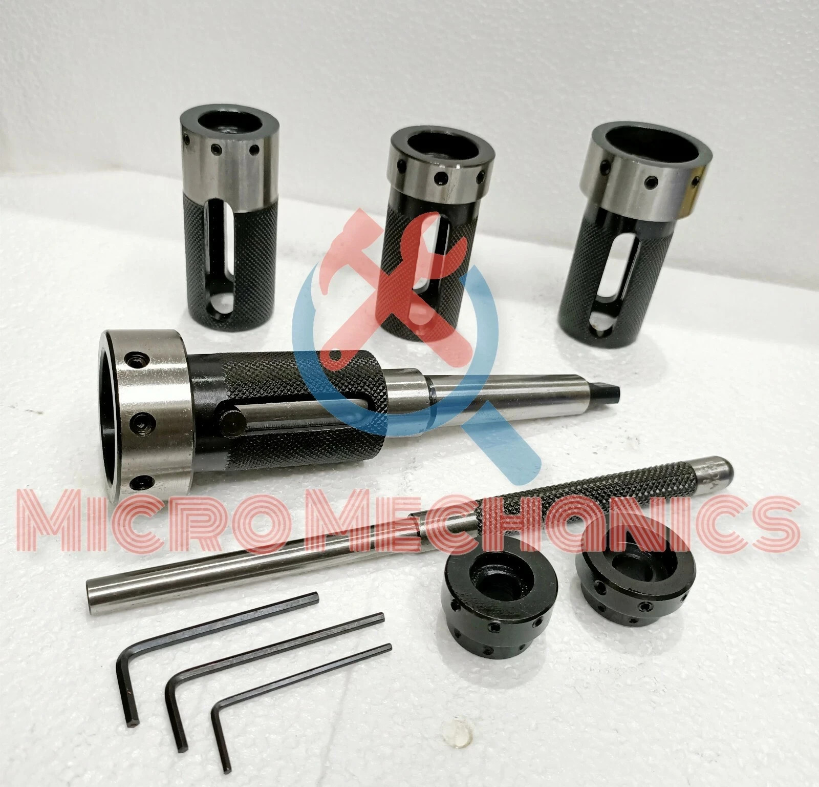 Lathe Tailstock Die Holder Set Of 6 Floating Type MT2 SHANK Holds Metric Die