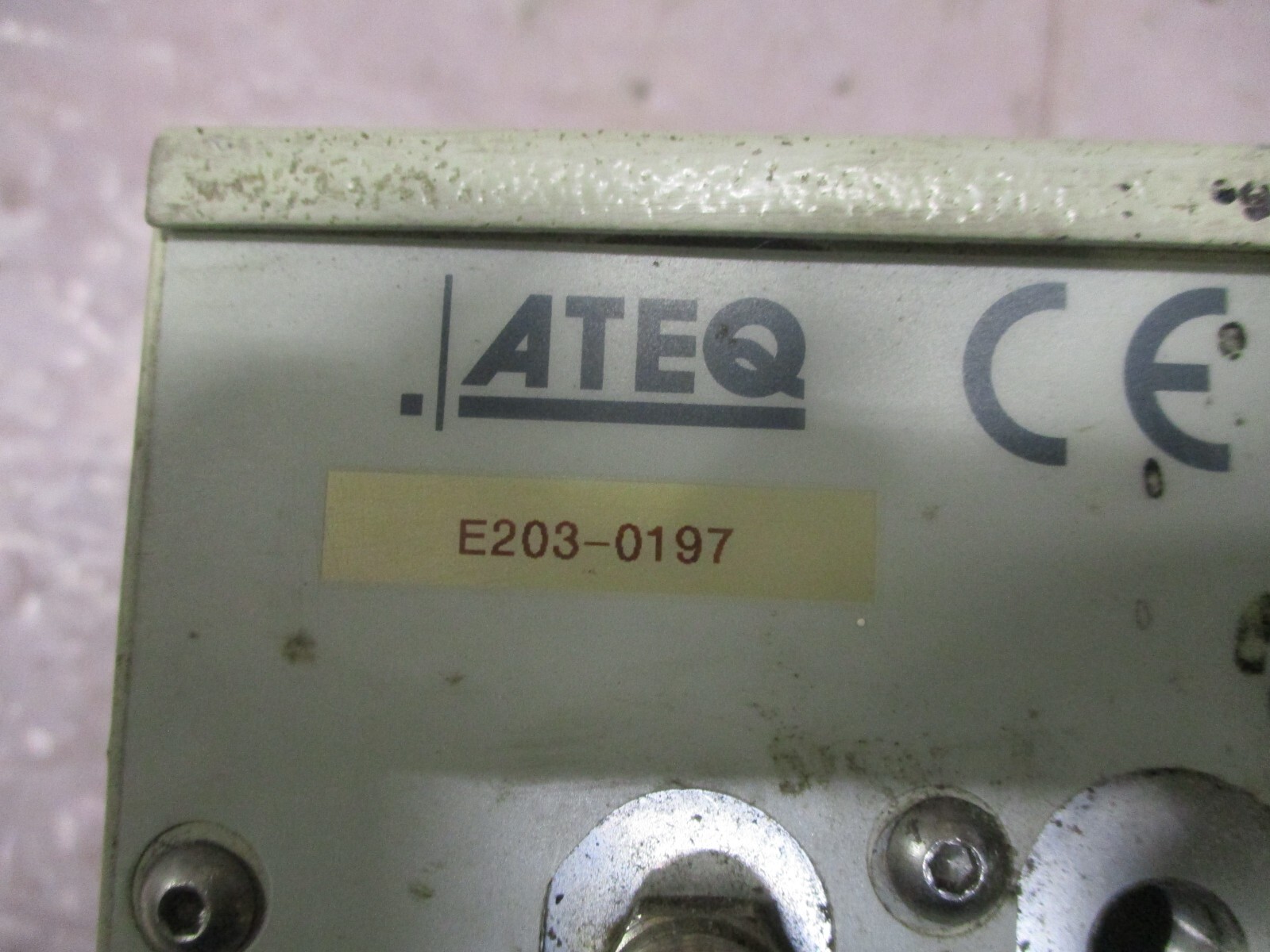 ATEQ E203-0197 Leak Detection Production Control 24VDC 6bar 600kPa *Tested*