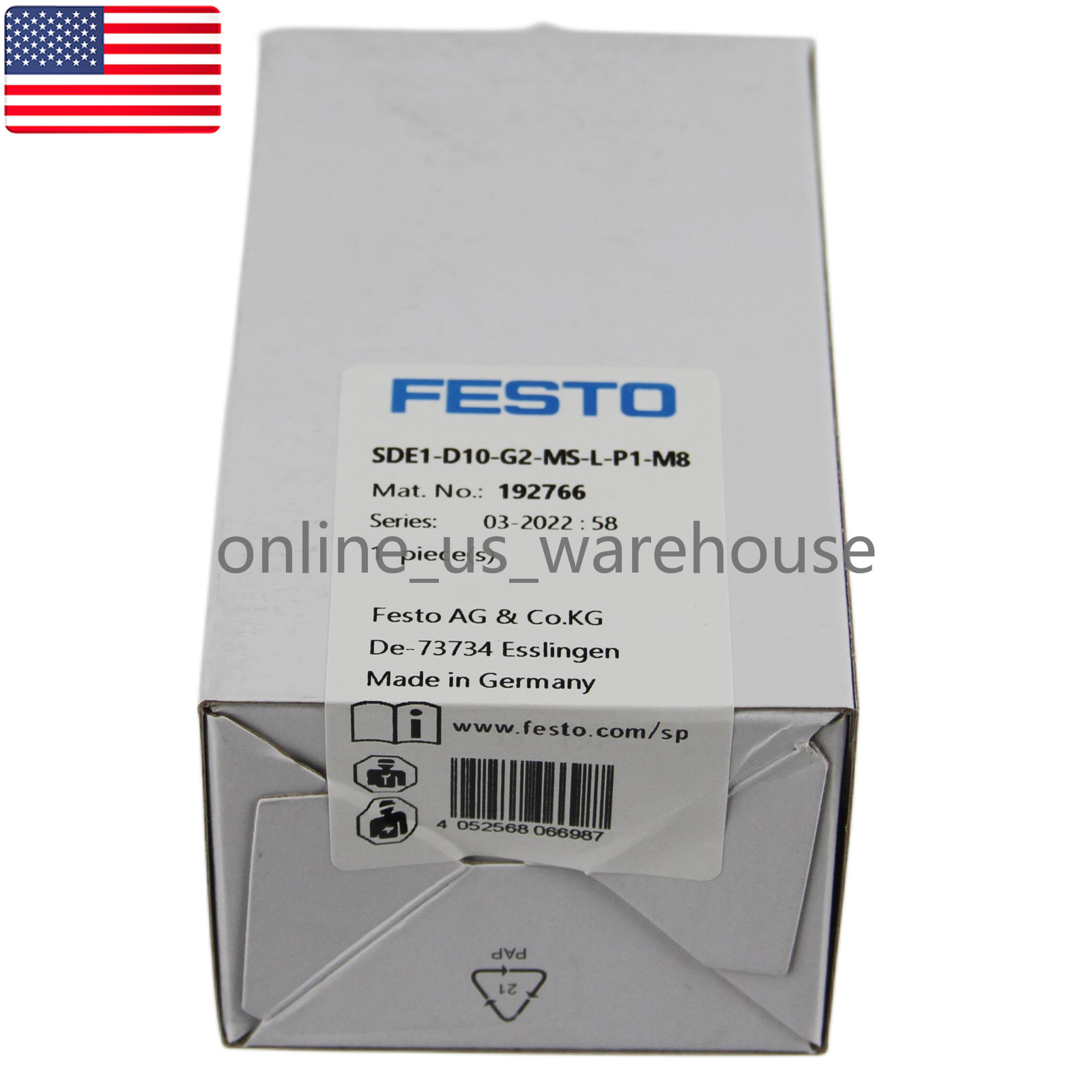 1PC New In Box For FESTO SDE1-D10-G2-MS-L-P1-M8 688542 Solenoid Valve – US Stock