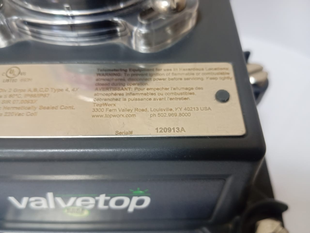 Topworx / Valve Controller / DXP-L41GSEB