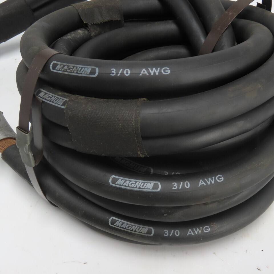 Magnum 3/0 AWG 600V Weld Power Cable Wire W/ 16AWG P13629MSHA Cable