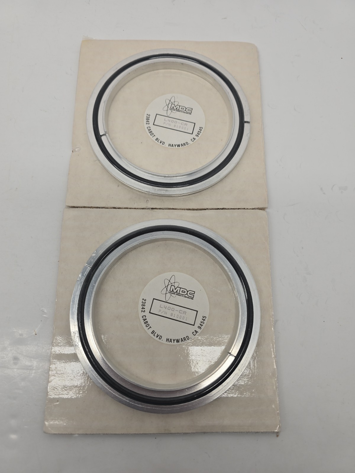 (2x) MDC Vaccum Products L400-CR, P/n 810001, Seal