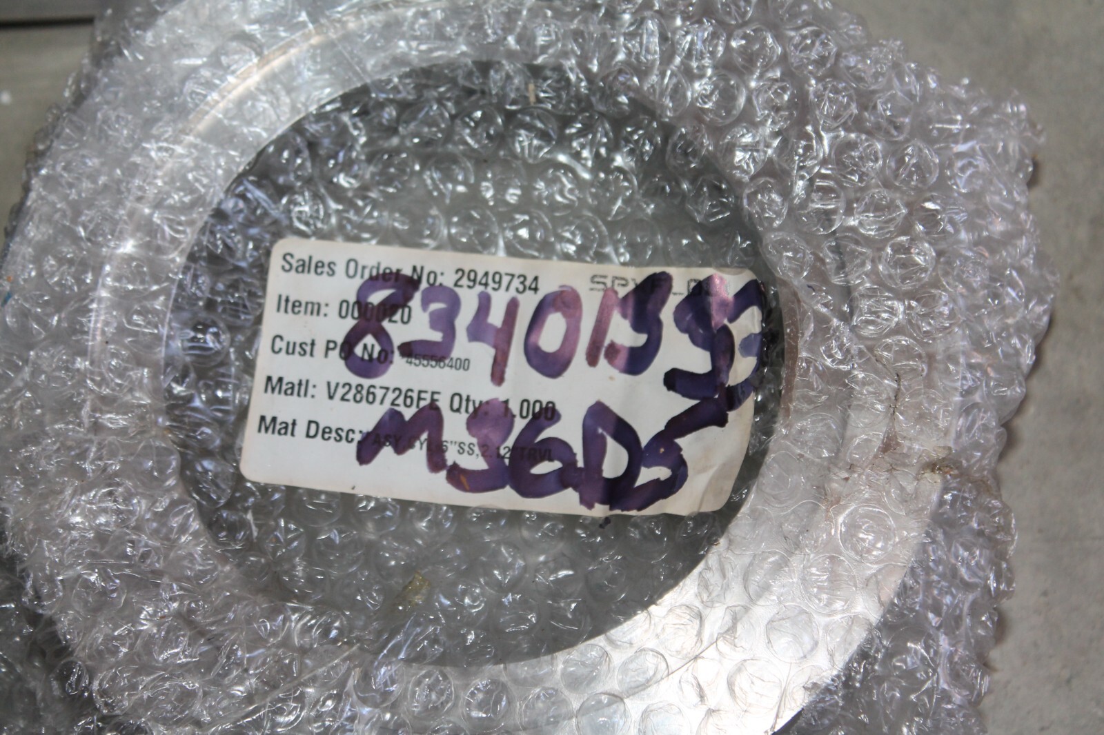 SPX Flow Roller Shell Bearing Assembly 6″ SS 2.12″ TRVL V286726FE NEW PUMP Acces